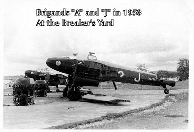 Brigands A and J in the breakers yard